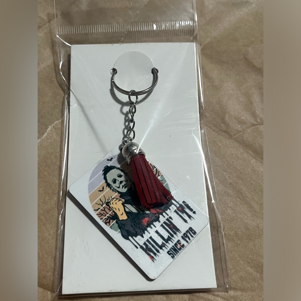 Killing it since 1978 Micheal Myers Keychain - Double sided